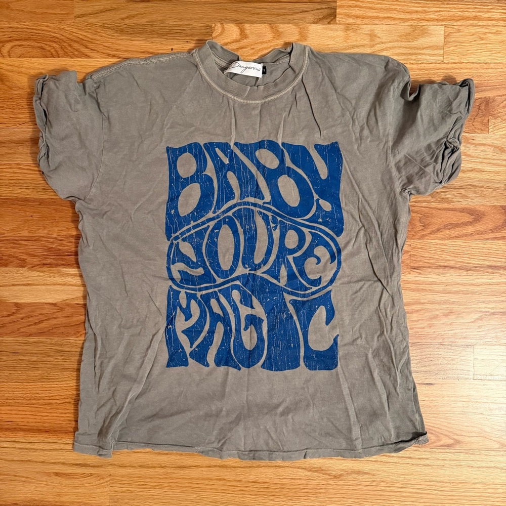 Girl Dangerous Olive Green Tee
